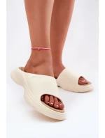 Dámske penové papuče Big Star - béžové