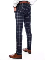 Pánské tmavě modré chinos kalhoty model 21964663 - Dstreet Pánské tmavě modré chinos kalhoty model 21964663 - Dstreet