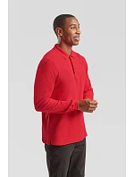 Premium Polo LSL Piqué polo s dlouhým rukávem  heather model 22456805 - Fruit of the Loom