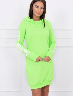 Biele zelené neónové šaty