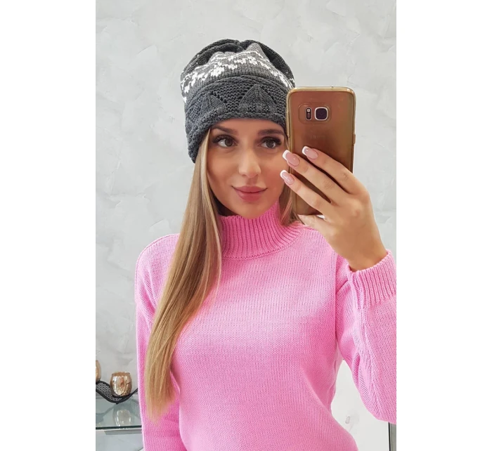 Dámska čiapka Kira K374 tmavo šedá