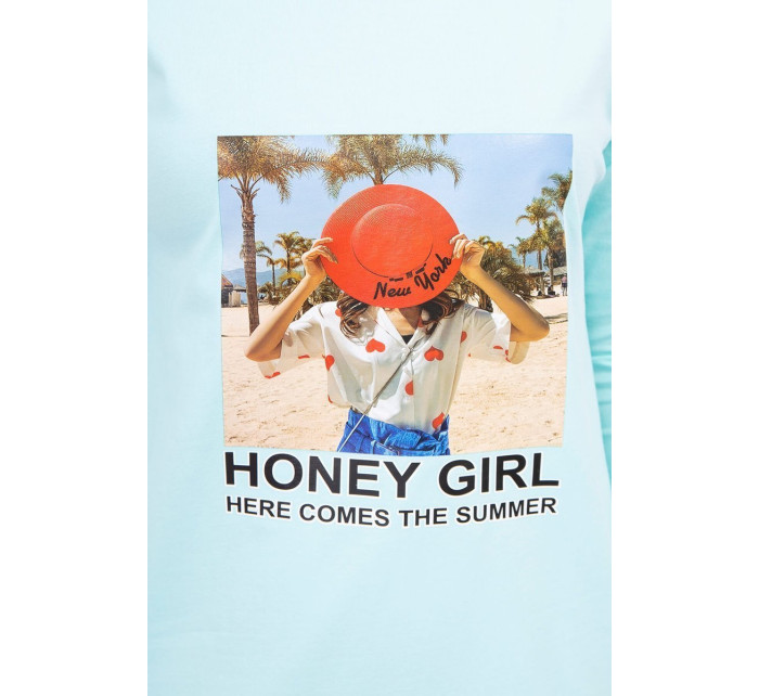 Šaty s potlačou Honey girl mint