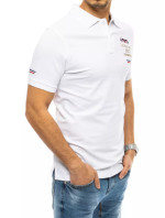 Polo tričko s bielou výšivkou Dstreet PX0436