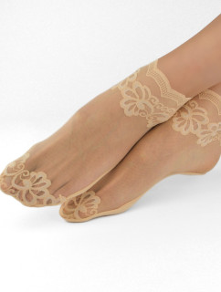 Nízke dámske čipkované členkové ponožky SN033