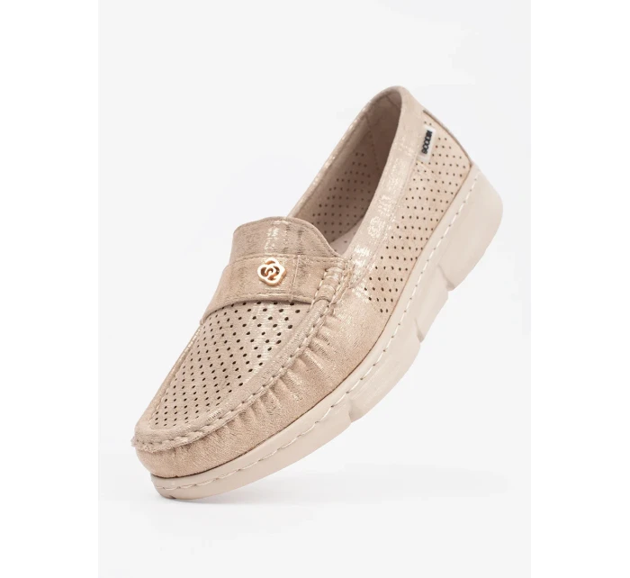 Dámske praktické hnedé mokasíny bez podpätku Dámske praktické hnedé mokasíny bez podpätku