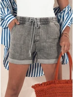 Dámské šortky RELAX šedé Dstreet model 21977893 - FashionStreet Dámské šortky RELAX šedé Dstreet model 21977893 - FashionStreet