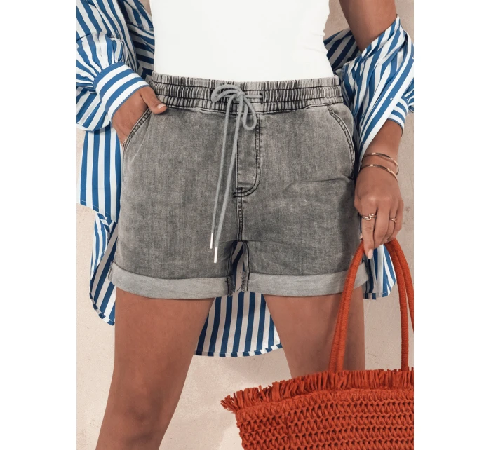 Dámské šortky RELAX šedé Dstreet model 21977893 - FashionStreet Dámské šortky RELAX šedé Dstreet model 21977893 - FashionStreet