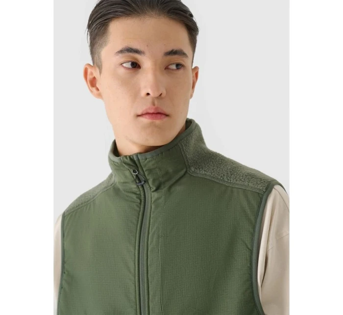 Pánske tričko bez rukávov so stojačikom 4F 4FRAW24TVESM172-43S