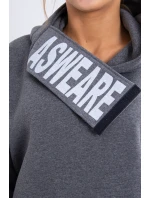 Zateplená mikina s kapucňou v grafitovej farbe Zateplená mikina s kapucňou v grafitovej farbe