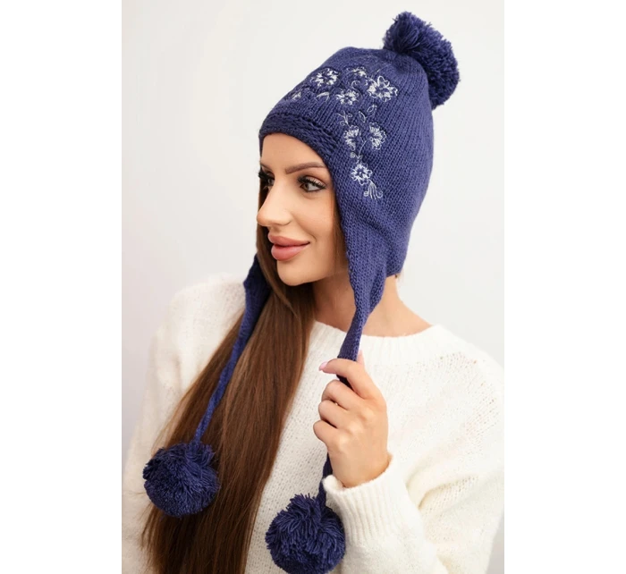 Dámská ušanka Emma K343 denim