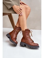 Zateplené boty workery na zip hnědé model 21675724 - Boto Zateplené boty workery na zip hnědé model 21675724 - Boto
