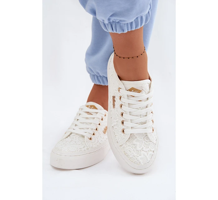 Dámské tenisky s krajkou model 22102739 Bílé - Lee Cooper