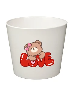 LOVE (BEAR) - malý kvetináč
