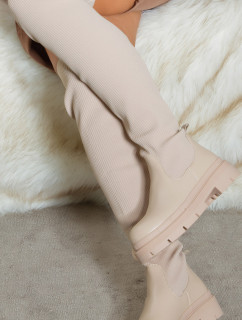Trendy Musthave ribbed flat Overknee Boots