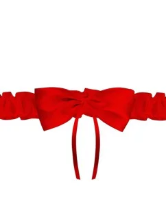 Dámske podväzky PW 48 Red - Julimex