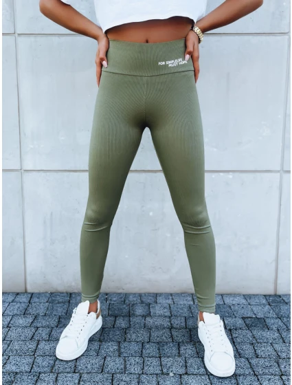Dámské sportovní legíny SIMPLE zelené Dstreet model 21970767 - FashionStreet