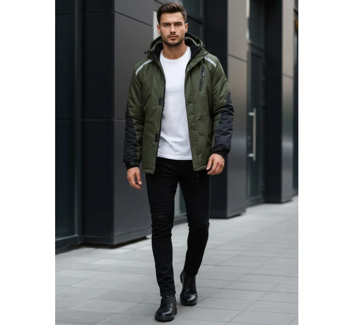 Pánská zelená bunda Dstreet model 21995681 - FashionStreet Pánská zelená bunda Dstreet model 21995681 - FashionStreet