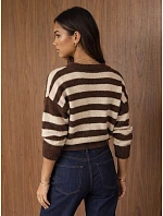 Kardigan damski oversize w model 22404915 - FashionStreet Kardigan damski oversize w model 22404915 - FashionStreet