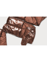 Dámska zimná bunda v medenej farbe v troch dĺžkach (omdl-009)