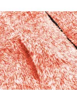 Oranžová melanžová dámská plyšová mikina model 17691545 - J.STYLE Oranžová melanžová dámská plyšová mikina model 17691545 - J.STYLE