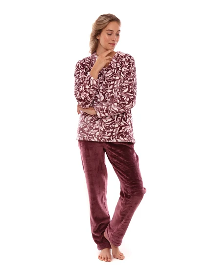 Dámske pyžamo Flora 6456 mave wine - Vestis