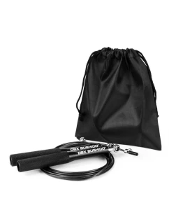 Hliníkové švihadlo s oceľovým lanom DBX Pro Black + puzdro