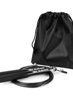 Hliníkové švihadlo s oceľovým lanom DBX Pro Black + puzdro