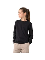 Dievčenské tričko s dlhým rukávom 4F F460 deep black 4FJWMM00TLONF460 20S