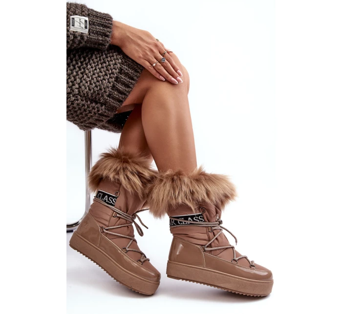 Dámské sněhule tmavě hnědé model 21635494 - Boto