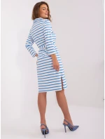 Sukienka LK SK model 18729976 biało niebieski - FPrice