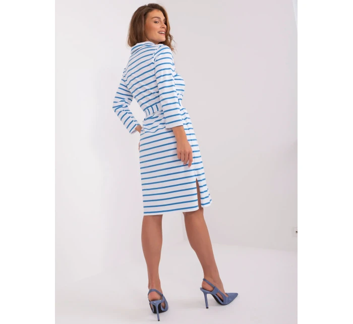 Sukienka LK SK model 18729976 biało niebieski - FPrice