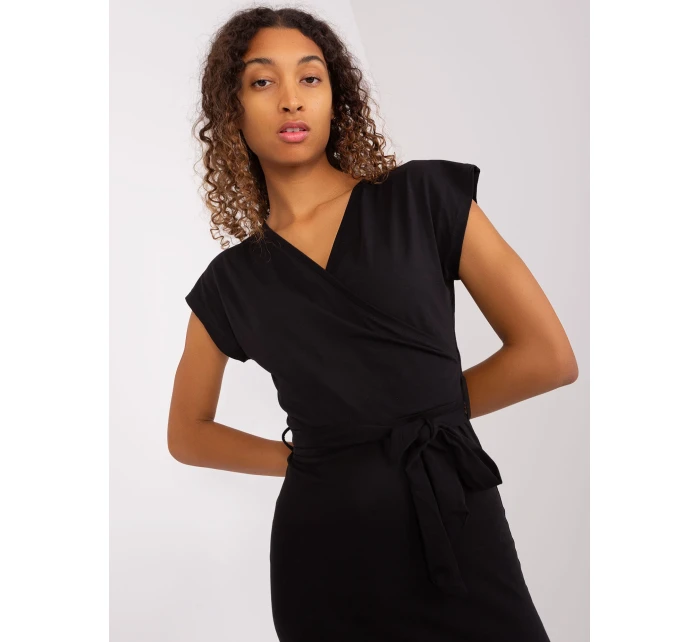 Sukienka RV SK model 19381314 czarny - FPrice Sukienka RV SK model 19381314 czarny - FPrice