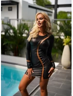 Šaty V-10959 čierne - Axami