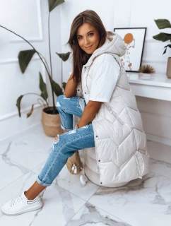 Dámska vesta LARIS ecru FashionStreet TY2835