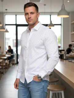 Koszula męska slim fit  biała model 22004913 - FashionStreet