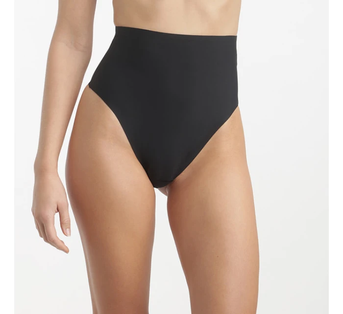 DIM INVISIBLE MID WAIST THONG - DIM - čierna