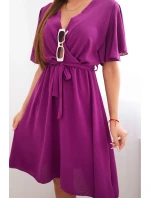 Šaty so skladaným výstrihom fango