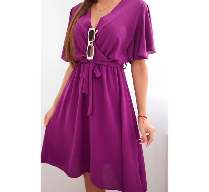 Šaty so skladaným výstrihom fango