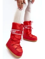 Damskie Wysokie Śniegowce Czerwone Venila Damskie Wysokie Śniegowce Czerwone Venila