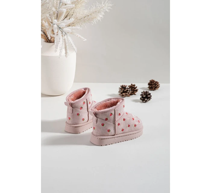 Dětské sněhule s růžové model 21762615 - Boto Dětské sněhule s růžové model 21762615 - Boto