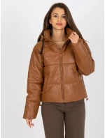 Dámska bunda NM KR H 923 svetlo hnedá