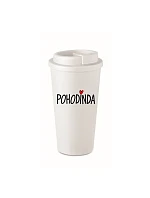 POHODINDA - biely termohrnček 475 ml