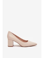 LL-380P Ryvessa béžové lodičky na platforme - Seastar LL-380P Ryvessa béžové lodičky na platforme - Seastar