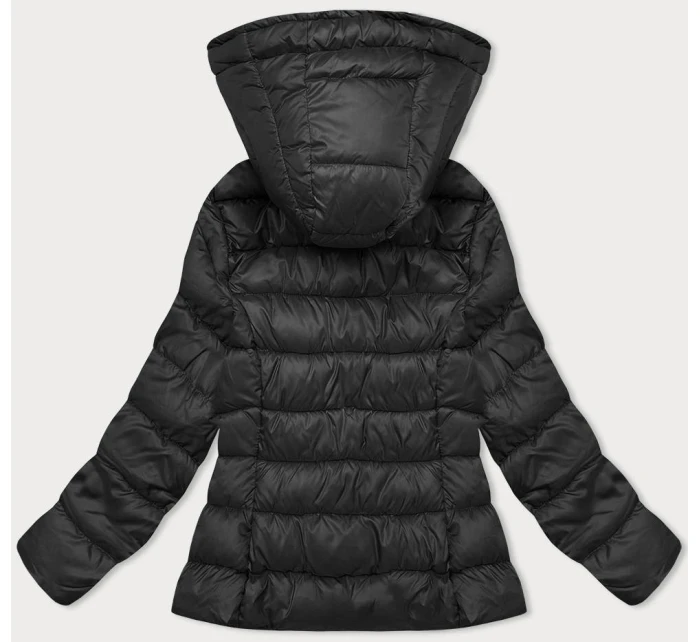 Dámska prešívaná zimná bunda s kapucňou čierna (YP-22075-1) Dámska prešívaná zimná bunda s kapucňou čierna (YP-22075-1)