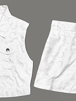 Súprava letnej vesty a krátkych šortiek biela (72018)