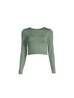 Koszulka CASALL Crop Long Sleeve dusty green