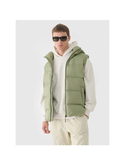 Pánska páperová košeľa bez rukávov s prírodnou výplňou 4F 4FWAW24TVJAM148-43S