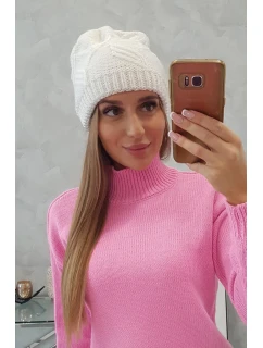 dámská čepice bílá model 18752439 - K-Fashion