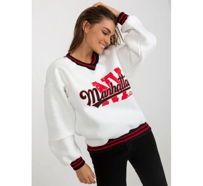 Bluza EM BL model 18502857 biały - FPrice Bluza EM BL model 18502857 biały - FPrice