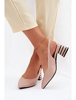 Sandále na podpätku model 226500 Krok vo veľkom štýle Sandále na podpätku model 226500 Krok vo veľkom štýle